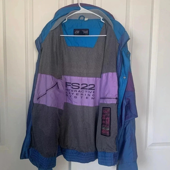 VTG Nevica Ski Snowboard Jacket Men’s 44 XL Frontline FS22 Recco Reflective Blue - Picture 6 of 16